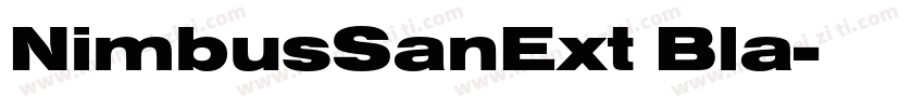 NimbusSanExt Bla字体转换